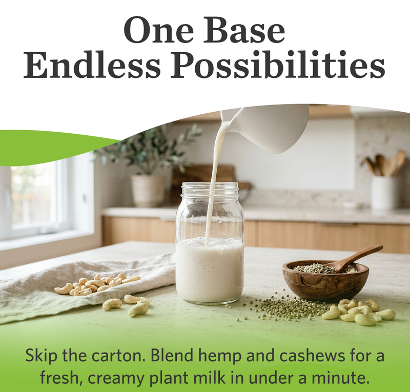 Cashew Hemp Milk Recipe