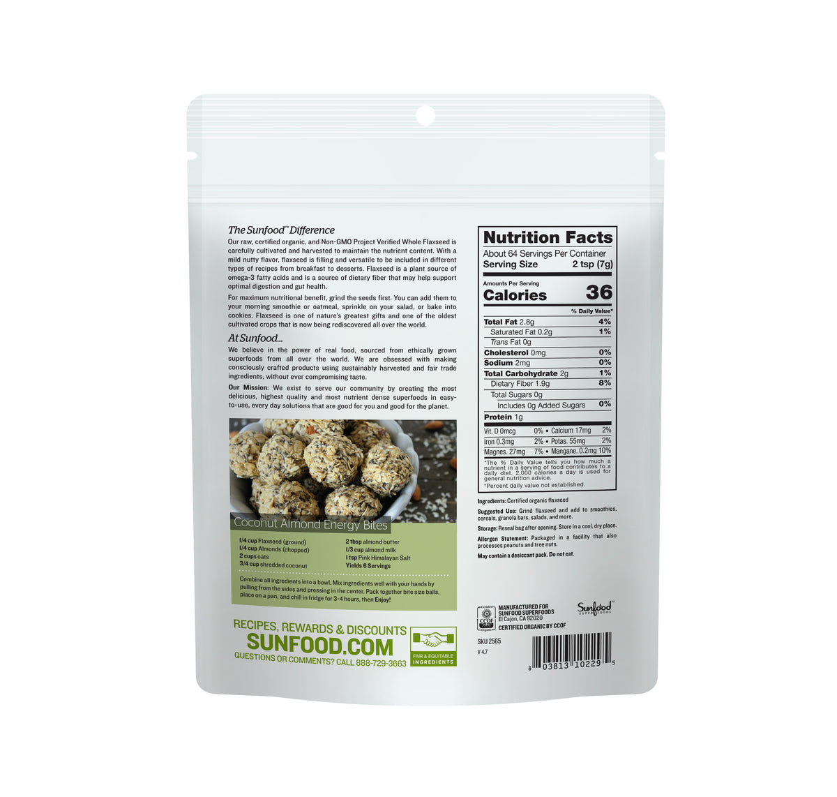 Flax Seeds, 1lb